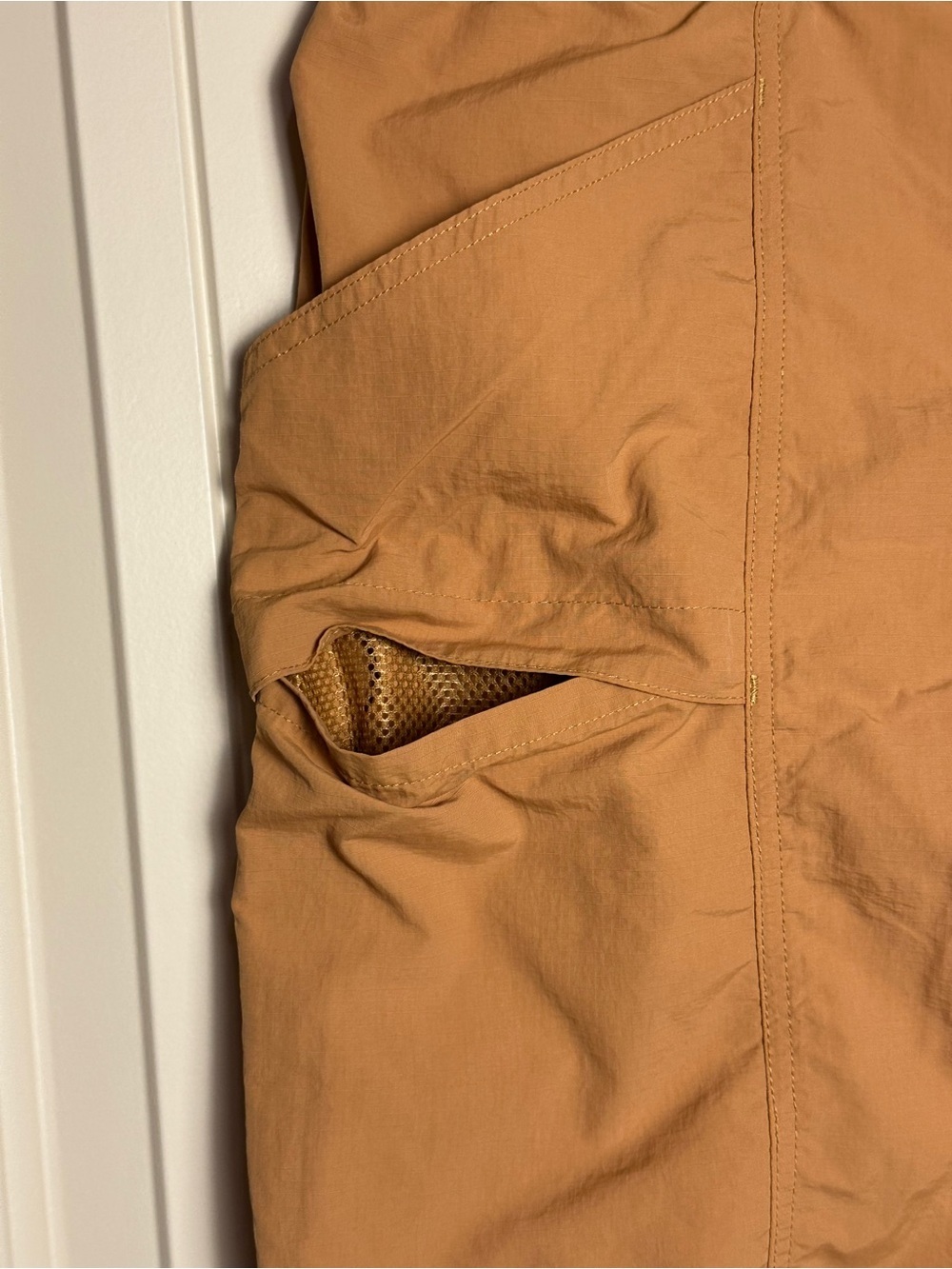 Eddie Bauer Men's Ripstop Tech Pull-On Shorts Brown Sugar Khaki XL UPF Ripstop - Picture 4 of 10